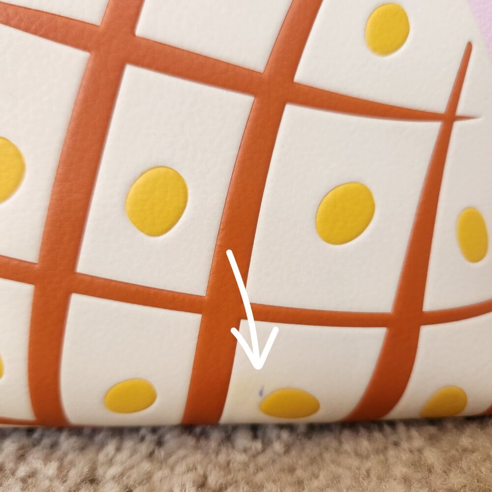 NWT Kate Spade Pineapple Colada Reversible Leather Tote With Matching Wristlet - Picture 12 of 15
